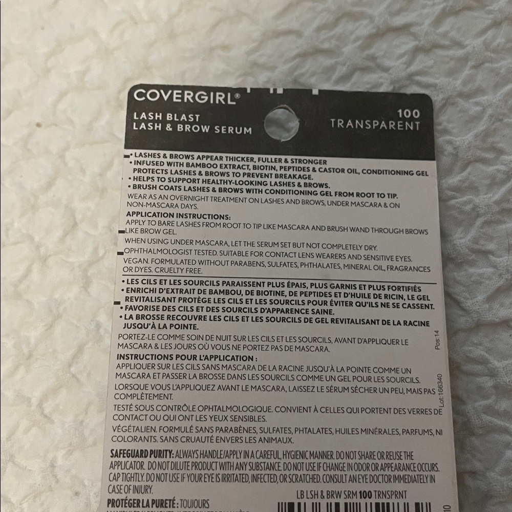 NWT Covergirl Lash Blast Lash and Brow Serum - Picture 3 of 6